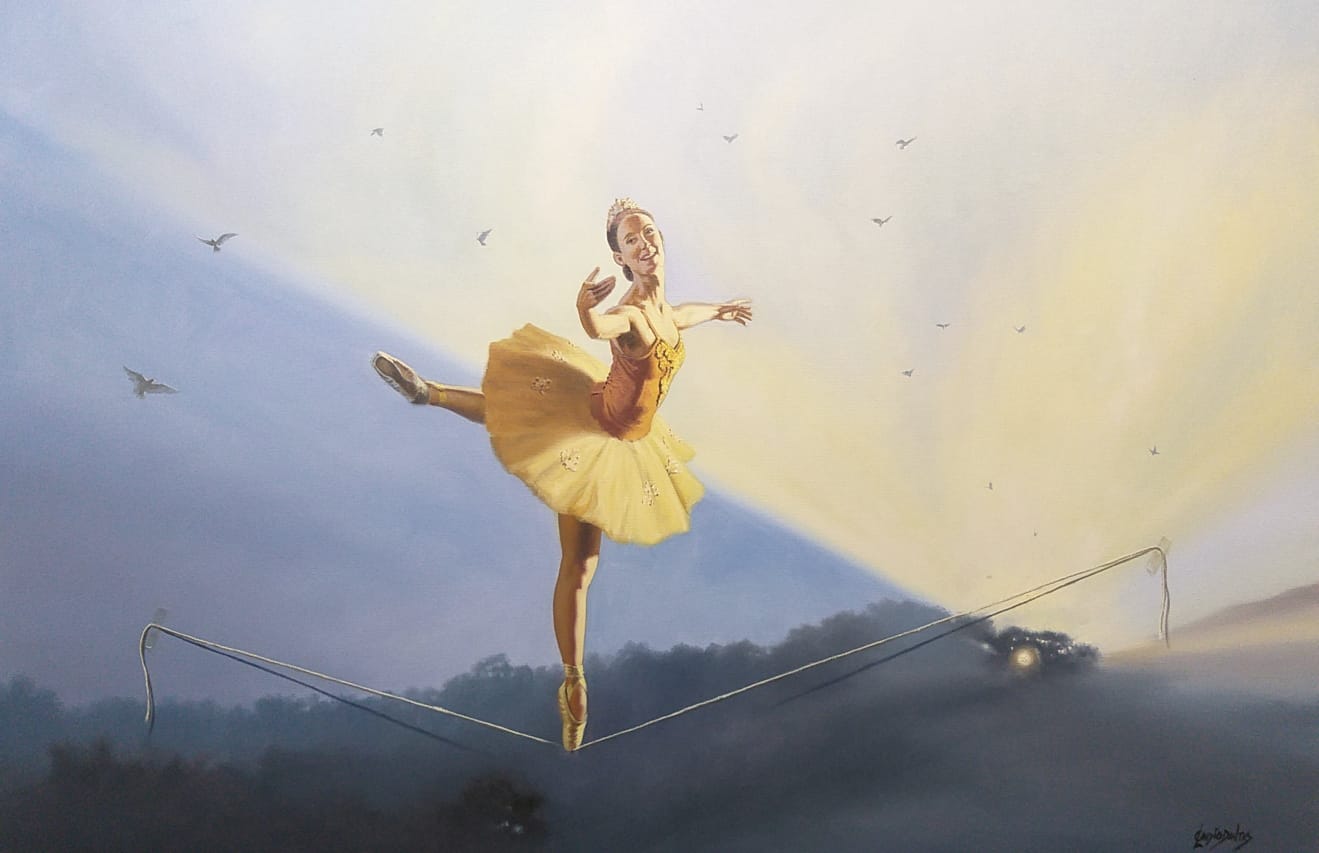 Claudio Dantas -Equilíbrio-OST- 90x180cm