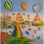Rosangela Vig - O Mundo é uma cópia do mundo das idéias, Série Mundos Imaginários e Balões - AST 100x100 2025