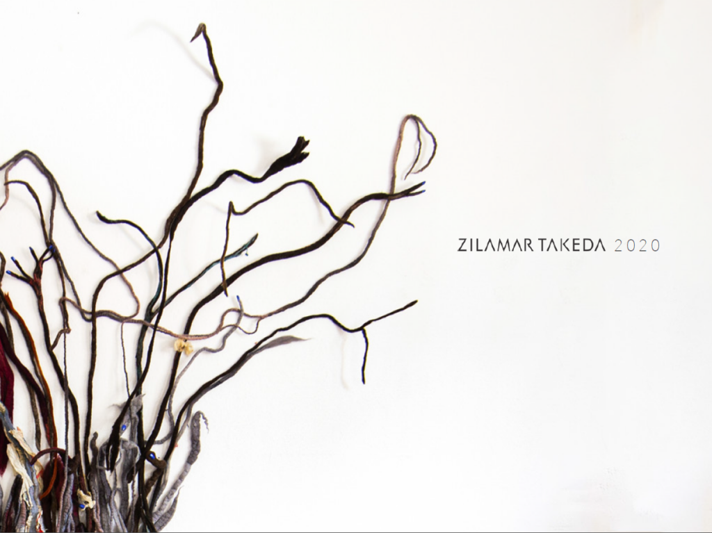 Zilamar Takeda - O TRABALHO DE ZILAMAR POR UM FIO, COMO UMA LÍDIA ARACNE.