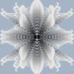 Geometria Sagrada I: apresenta a solução de um projeto de design para uma aula com o tema profundidade. A composição explora a sensação espacial por meio da gradação de luz, criando transições visuais que conduzem o olhar e reforçam a percepção de distância e volume.