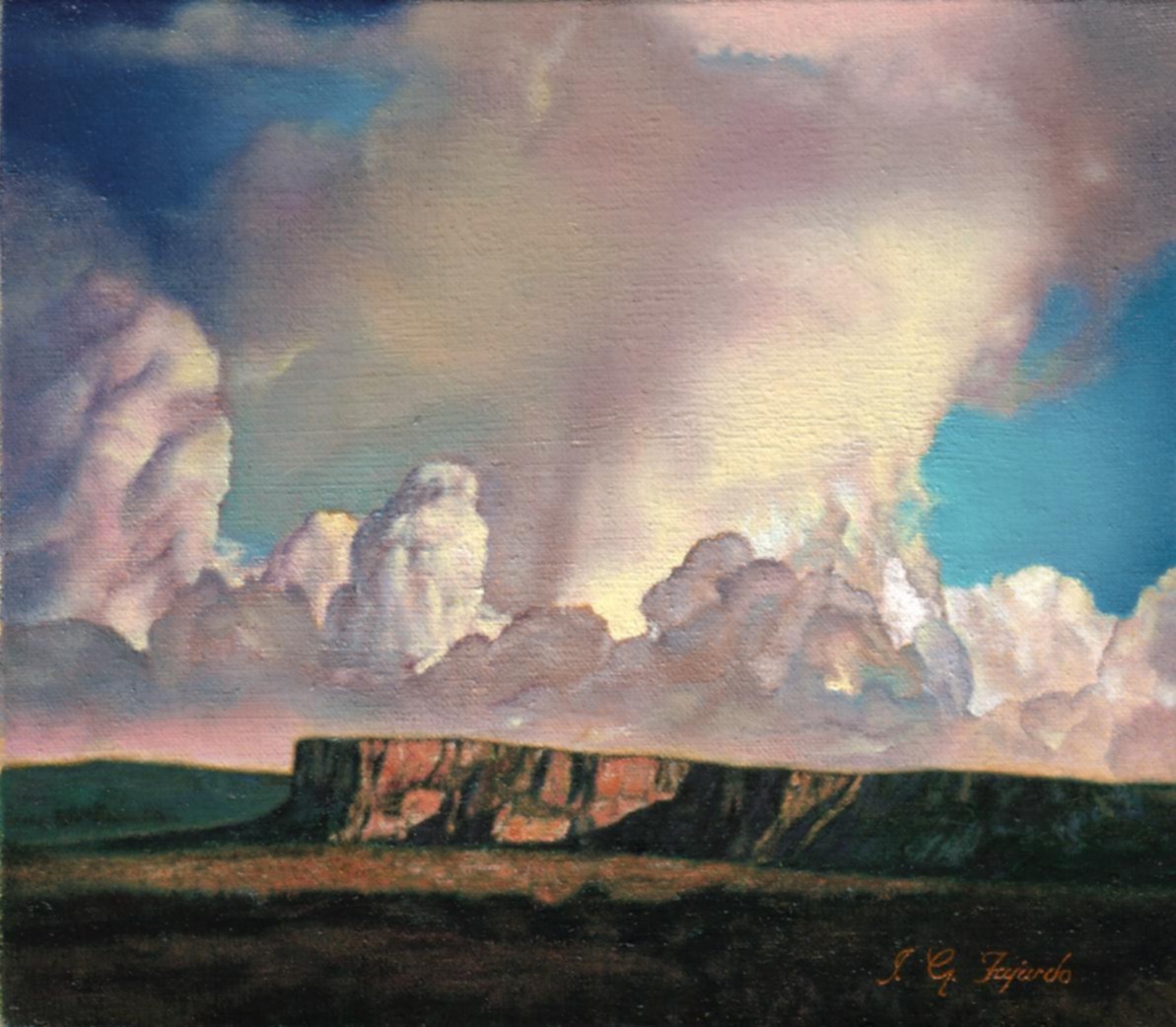 JG Fajardo - A Força Que do Alto Óleo sobre tela 14 cm X 16 cm 2005