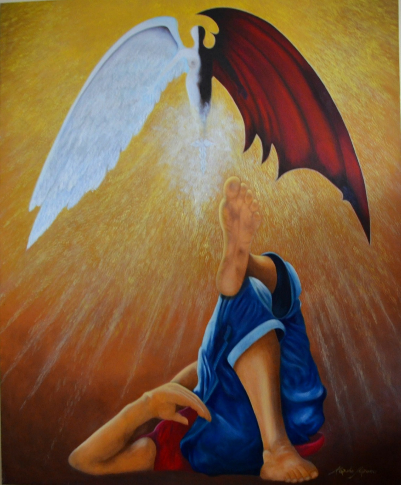 Kazueh Shizuru - Prevalência do Não Ser Óleo sobre painel 110 cm X 90 cm 2017