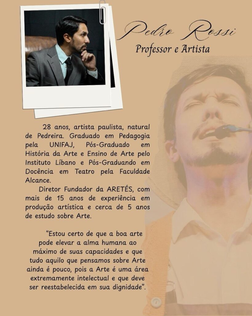 Pedro Rossi - Professor e Artista