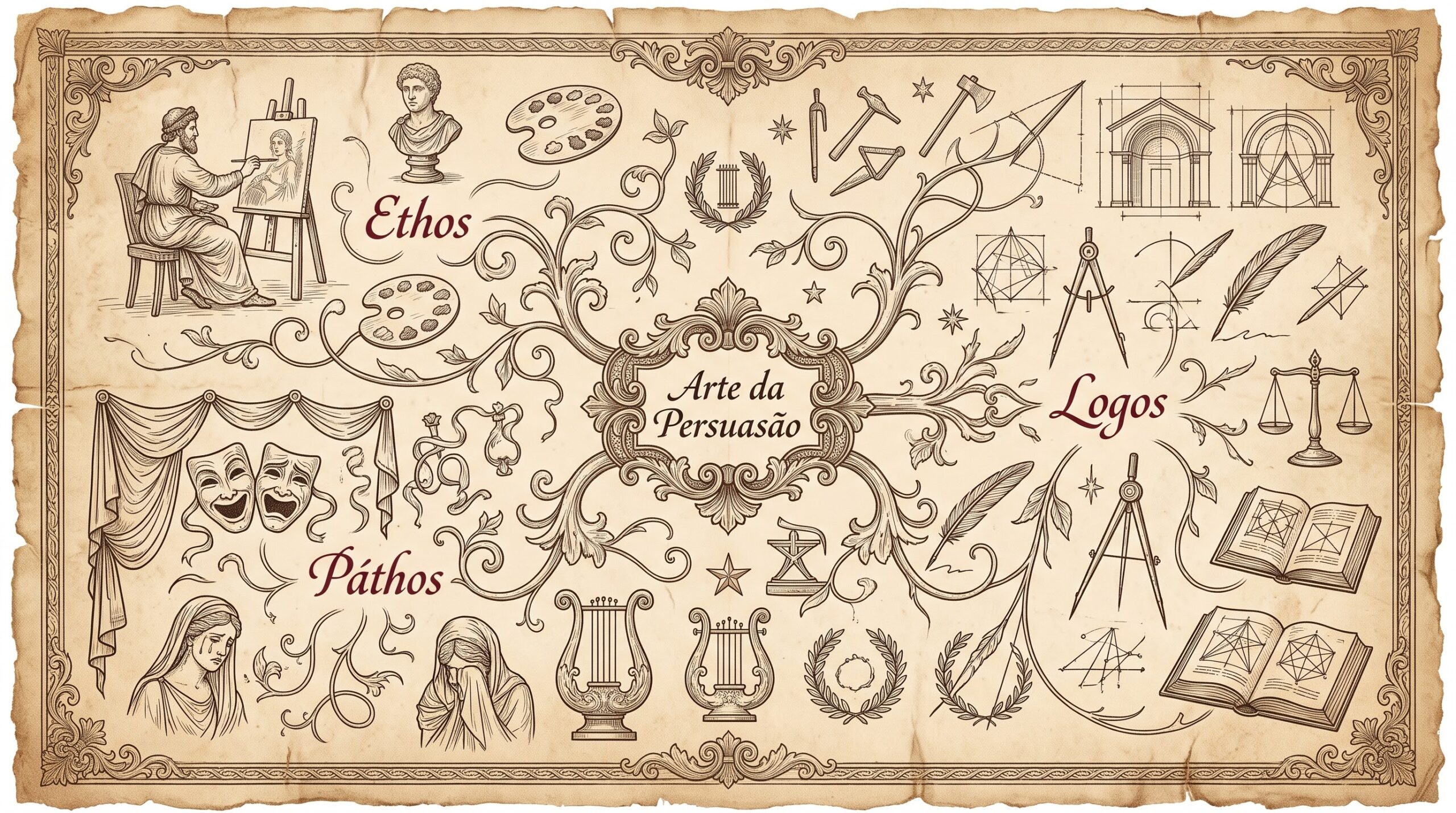 Arte da Persuasão - Ethos, Páthos e Logos como Estruturas da Criação e da Comunicação